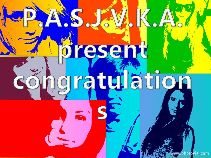 P.A.S.J.V.K.A. present congratulations
